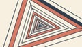 Abstract Triangle Tunnel Perspective Optical Illusion, vector design Generative AI Royalty Free Stock Photo