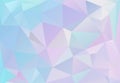 Pastel colors inspired from the 80s 90s aesthetics. Holographic low poly design