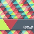 Abstract triangular colored concept. Vector background, cover design or banner