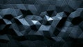 Abstract triangular crystalline background animation.