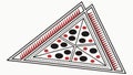 An Abstract Triangular Element with Geometric Patterns and Colorful Dots, vector design Generative AI Royalty Free Stock Photo