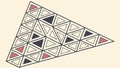 Abstract Triangular Pattern, Geometric Art, vector design Generative AI Royalty Free Stock Photo