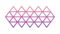 Abstract Triangular Pattern: Pink & Purple Gradient, vector design Generative AI Royalty Free Stock Photo