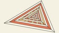 Abstract Triangular Tunnel Perspective Vector Illustration, vector design Generative AI Royalty Free Stock Photo