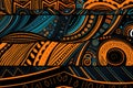 Abstract Tribal Pattern Artwork