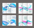 Abstract trifold brochure design