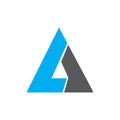 Abstract Trigonal Logo , triangle logo vector