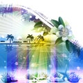 Abstract Tropical background Royalty Free Stock Photo