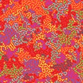 Abstract tropical coral reef. Reaction diffusion psychedelic pattern background. Organic line art biological wallpaper