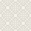 Abstract tessellation pattern with tangled lines. Dark grey structure on light cream background.