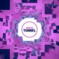 Abstract tunnel. 3d background. Circle shape. Design element