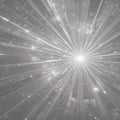 Abstract Tunnel of Light Rays and Geometric Structures with Bright Center beams Royalty Free Stock Photo