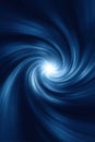 An abstract tunnel of navy blue energy. Generative AI Royalty Free Stock Photo