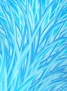 Abstract Turquoise Blue White Grass Pattern