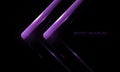 Abstract twin purple arrow grass glossy direction geometric on black design modern luxury futuristic technology creative