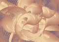 Abstract twirled background like a blossoming rose for interiors or posters