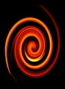 Abstract twirled fire