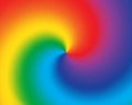 Abstract twist color radial gradient rainbow background