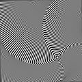 Abstract twisted background. Optical illusion of distorted surface. Twisted stripes. Radial pattern.