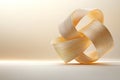 Abstract Twisted Ribbon Pattern in Pastel Colors for Textile Design and Backgrounds