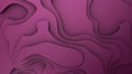 Abstract tyrian purple 3d topography map background. Royalty Free Stock Photo