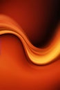 Abstract ultra orange dynamic wave design