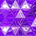 Abstract ultra violet crystals pattern design