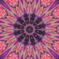 Abstract ultra violet mandala background with rainbow rays design