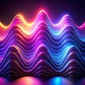 Abstract ultraviolet glowing waves background Royalty Free Stock Photo