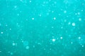 Abstract underwater bokeh and bubbles background Royalty Free Stock Photo