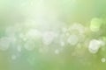 Abstract underwater illustration. Abstract light green white bokeh circles from unterwater bubbles. Beautiful green white Royalty Free Stock Photo