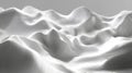 Abstract wavy white landscape creating a minimalist textured background Royalty Free Stock Photo