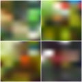 Abstract unfocused natural backgrounds, blurred