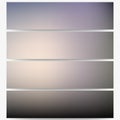 Abstract unfocused natural headers set, blurred