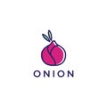 Abstract union vegetable logo design