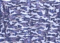 Abstract wild camouflage denim fabric Royalty Free Stock Photo