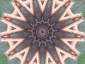 Abstract unique kaleidoscope background. Beautiful kaleidoscope seamless pattern.