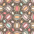 Abstract unusual ornament seamless pattern on brow