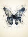 Abstract Urban Butterfly Artwork