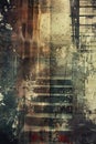 Abstract Urban Grunge Background with Textured Layers