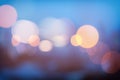 Abstract urban night light bokeh, defocused background