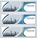 Abstract urbanistic banners templates Royalty Free Stock Photo