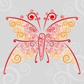 Abstract Ã¯Â¿Â½url techno-butterfly Royalty Free Stock Photo