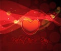 Abstract valentines day background with hearts Royalty Free Stock Photo