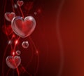 Abstract valentines day heart background Royalty Free Stock Photo