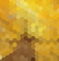 Abstract vector backdrop design with colorful hexagonal honey combs. Royalty Free Stock Photo