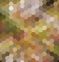 Abstract vector backdrop design with colorful hexagonal honey combs. Royalty Free Stock Photo