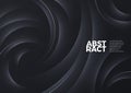 Abstract background. Black wavy layered shape. Design for cover, poster, landing page, presentation and other promo design