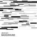 Abstract vector background of black and white rectangles of different sizes.