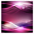 Abstract vector background. Bright curved waves for advertising. Glowing lines Royalty Free Stock Photo